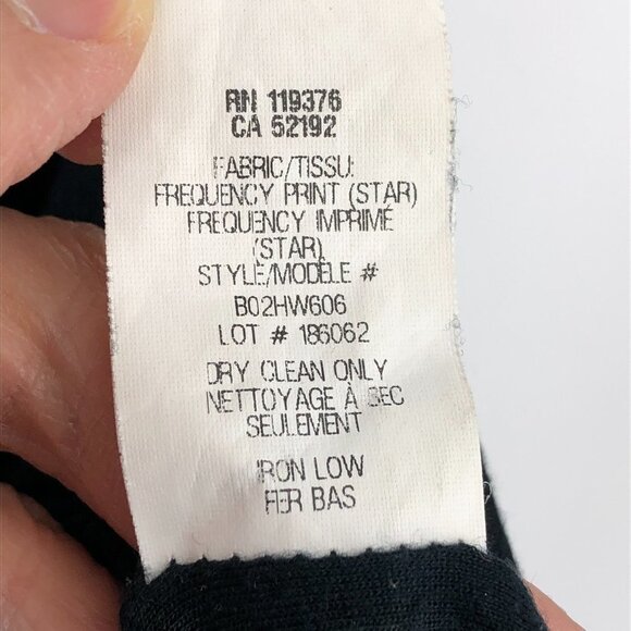 HELMUT LANG  Black & Grey Tie-Dye Print Abstract Asymmetrical Midi Dress size S - Picture 11 of 16